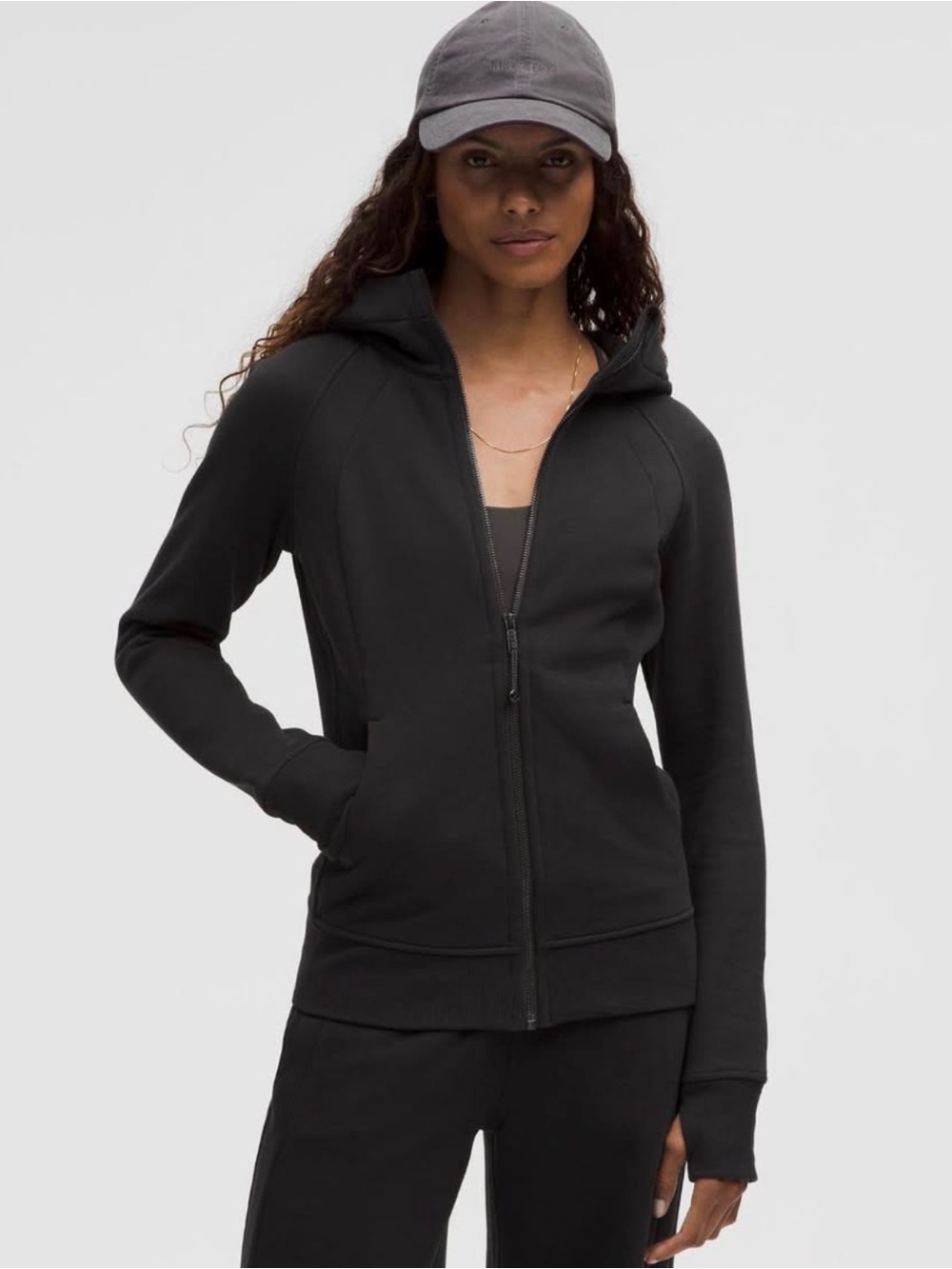 Lululemon Athletica Women's Black Full-Zip Scuba Hoodie